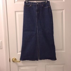 Gap Denim Maxi Skirt
